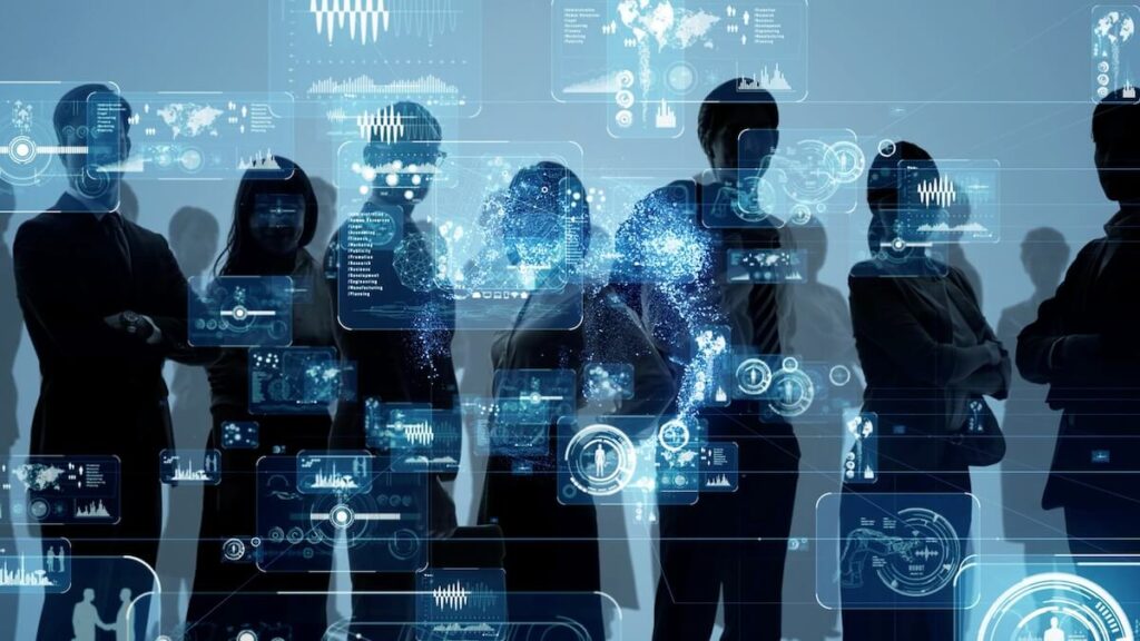 プロフェッショナルたちがこちらを向いて立っています